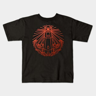 lighthouse gold Kids T-Shirt